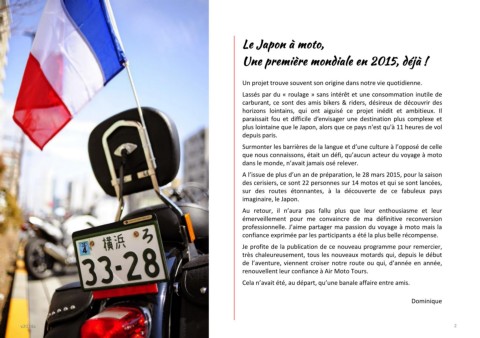 Page 2 - Programme 2024 | Air Moto Tours